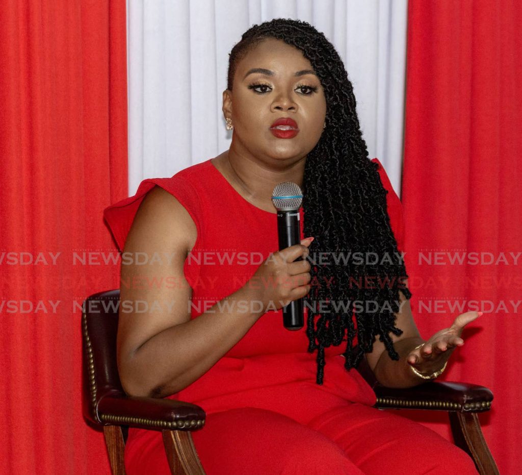 Minister of Sport and Community Development Shamfa Cudjoe . -